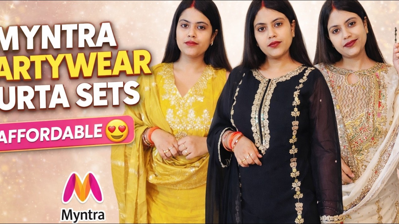 Myntra Kurta Set Haul | Myntra Haul | Myntra tops haul | 2026 | Myntra Kurta Set