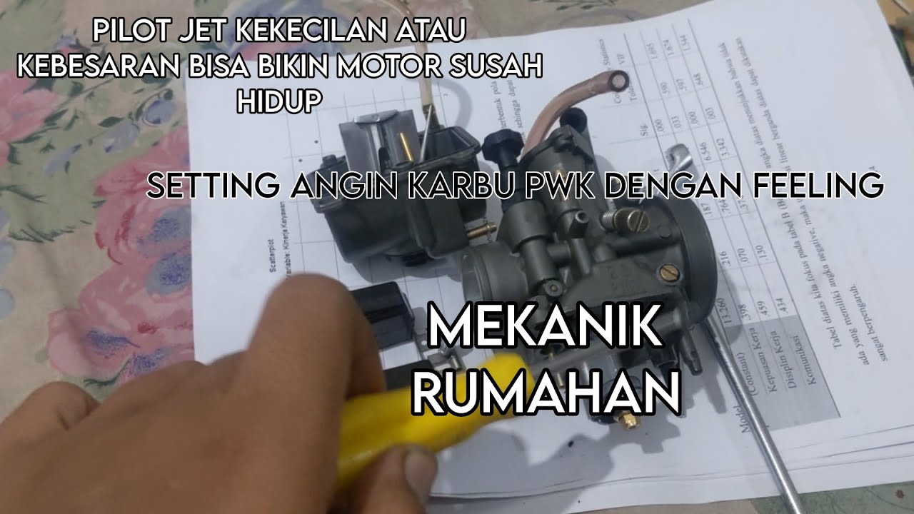 PENYEBAB MOTOR SUSAH MENYALA ATAU HIDUP SETELAH GANTI KARBU PWK/PE/PWL