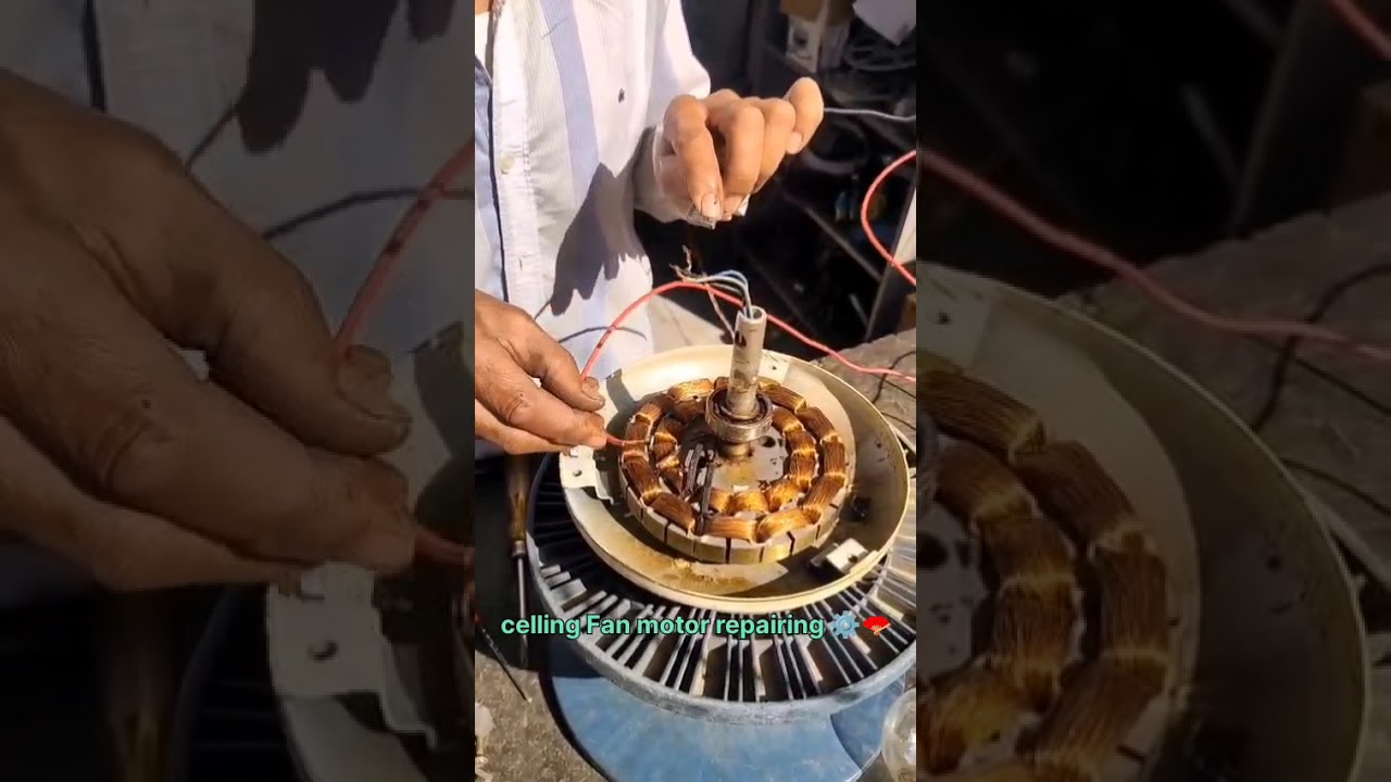 Ceiling fan motor repairing 🪭⚙️