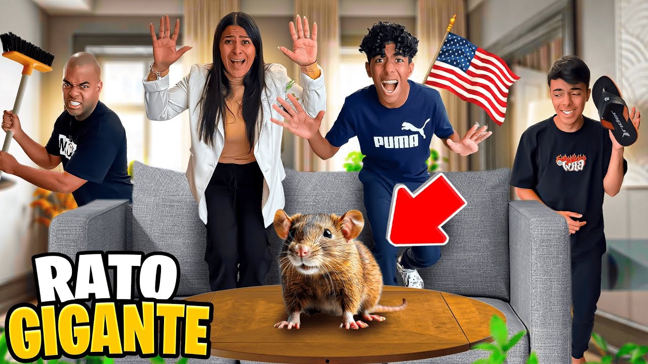 😬UM RATO NA SALA😱”Prepare-se para vê como minha família ficou assustada”😅😂