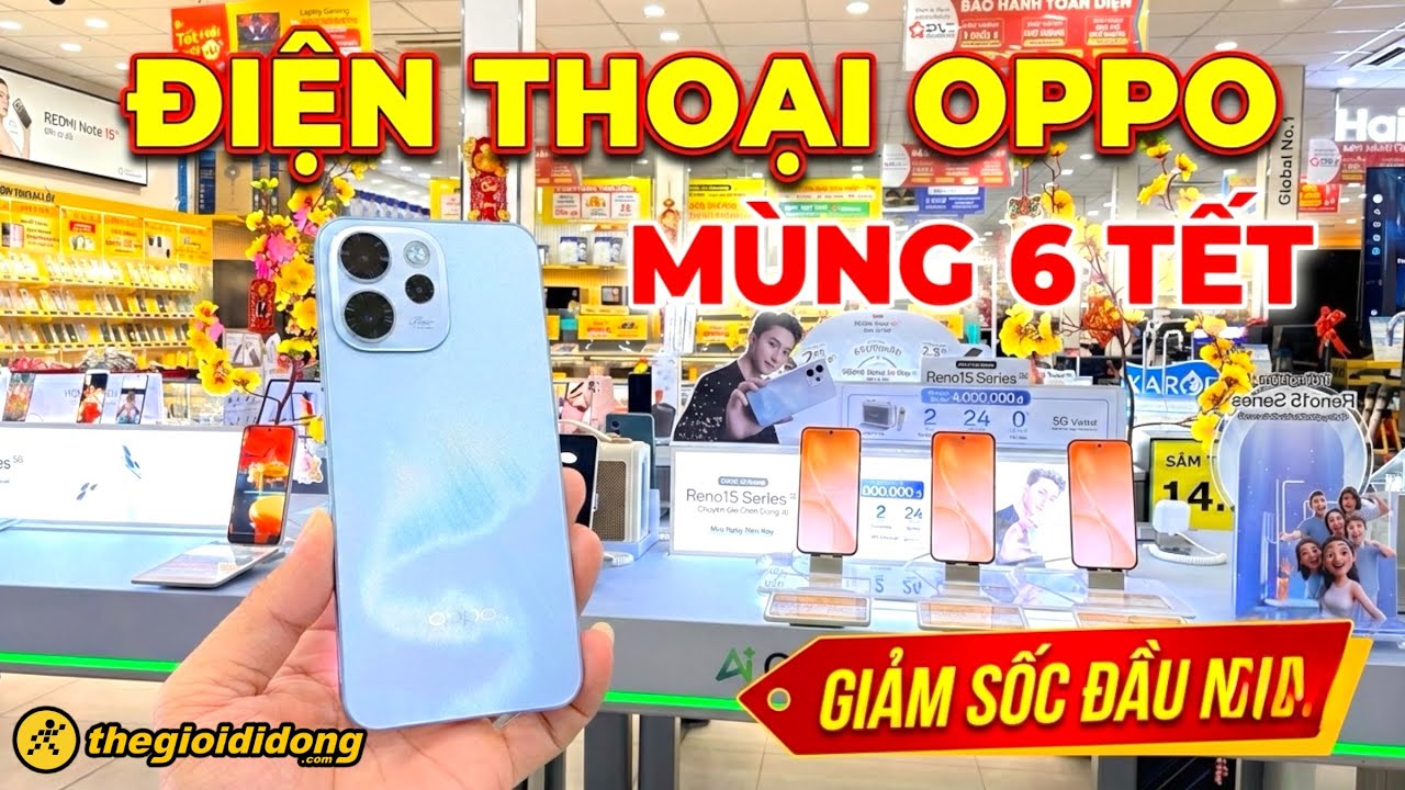 Cập nhật giá điện thoại OPPO tại Thế Giới Di Dộng ngày mùng 6 tết