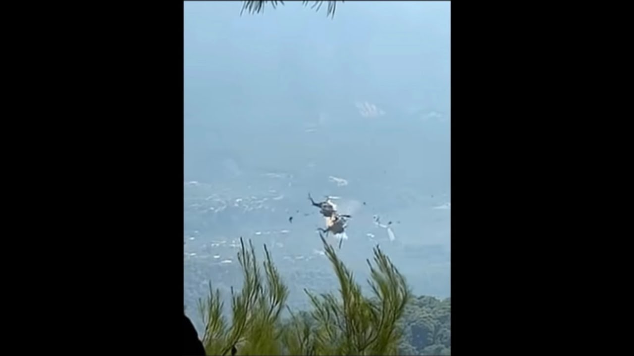 2026 Greece Bell 214ST Mid-Air Collision - Footage
