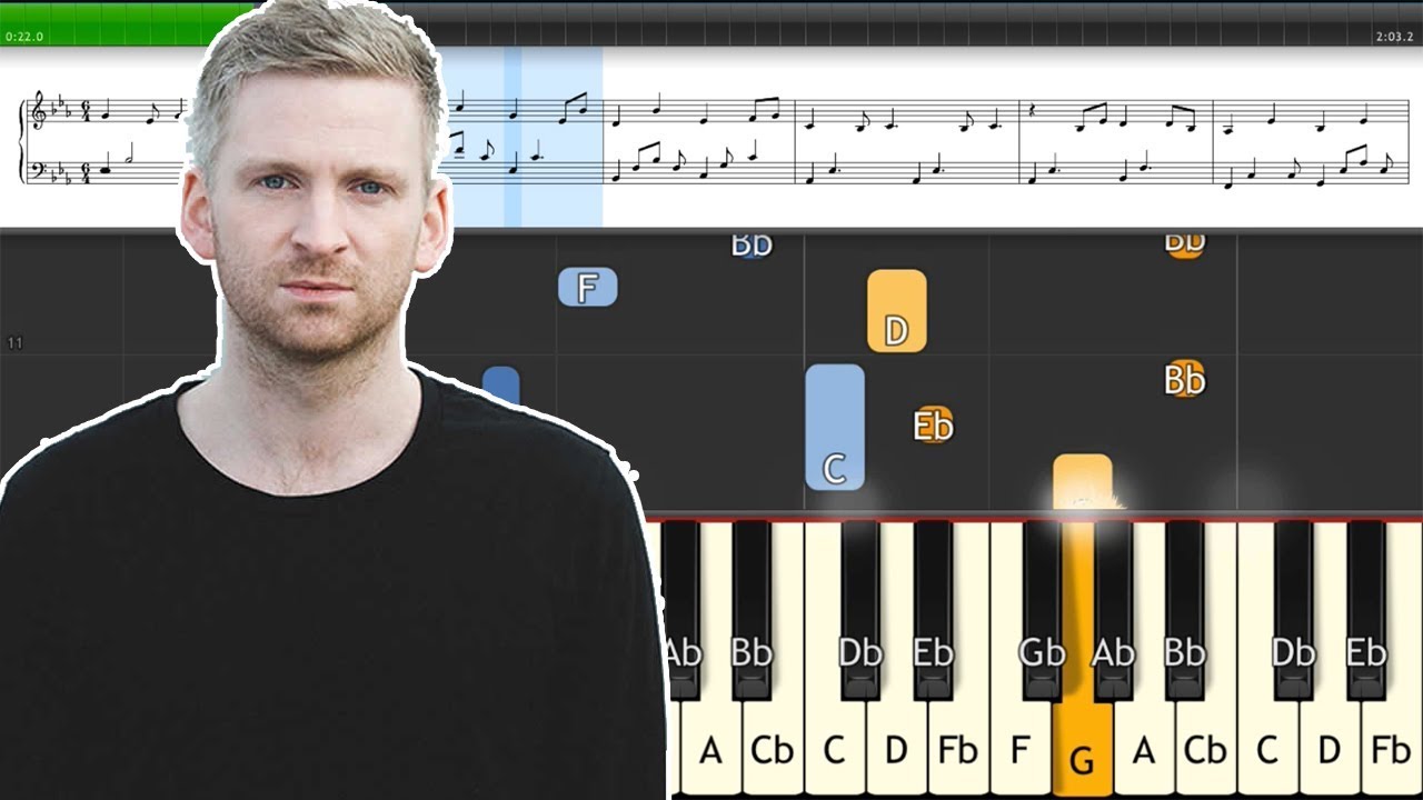 Saman (Ólafur Arnalds) Piano Tutorial Synthesia + Sheet Music