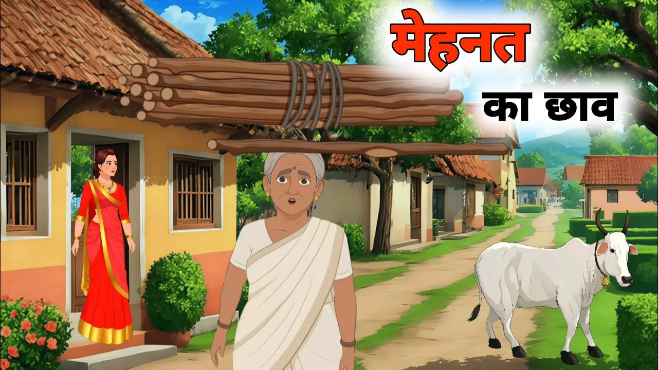 मेहनत का छाव | एक बुढी अम्मा की मेहनत | सच्ची बुढ़िया की कहानी! Moral story । cartoon kahani video