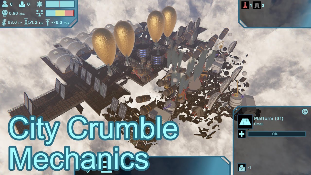 Venusville - City Crumble Mechanics