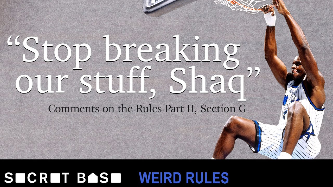 Shaq broke so many baskets that the NBA had to change their rules | Weird Rules