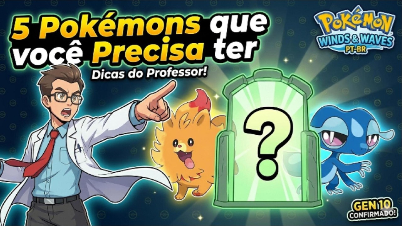 Pokémon Winds e Waves: 5 Pokémon que você PRECISA ter no time!