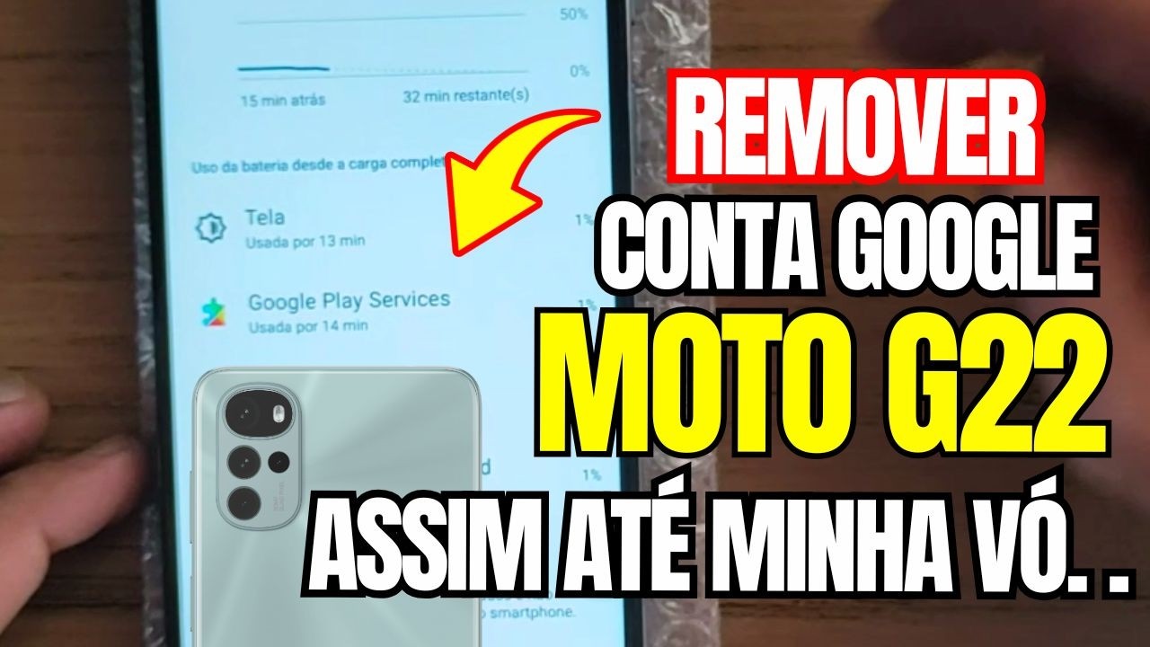 COMO REMOVER CONTA GOOGLE MOTO G22 UNLOCKED GOOGLE ACCOUNT FRP