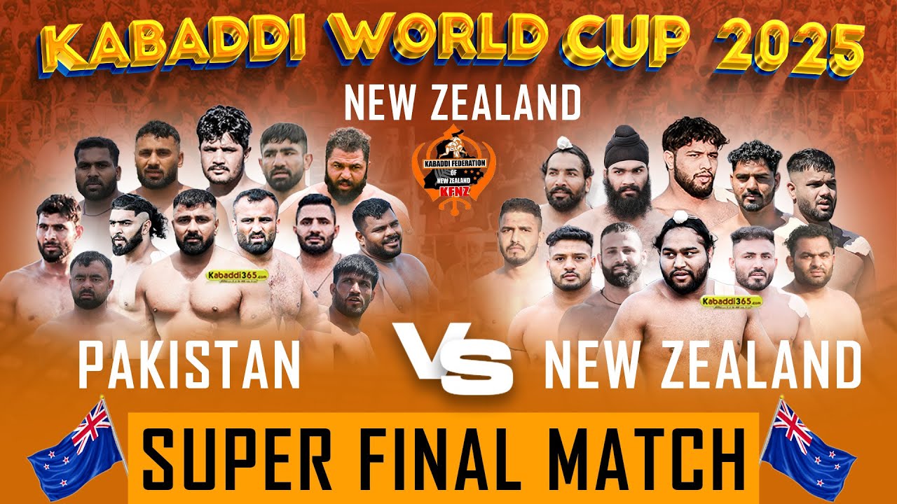 Super Final Match | Pakistan VS New Zealand | Kabaddi World Cup New Zealand, Takanini 07 Dec 2025
