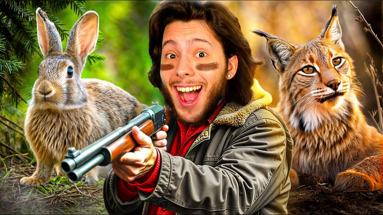 Jogando como CAÇADOR de ANIMAIS PEQUENOS!! (The Hunter)