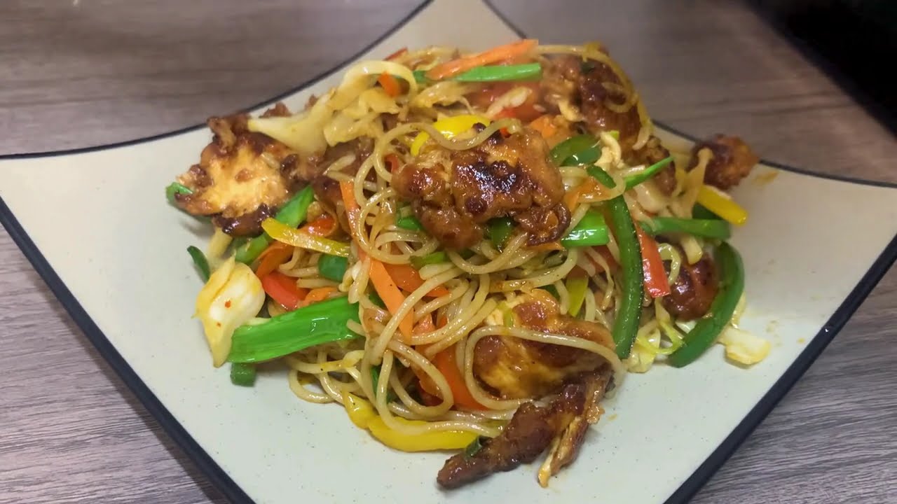 Chicken Thai noodles