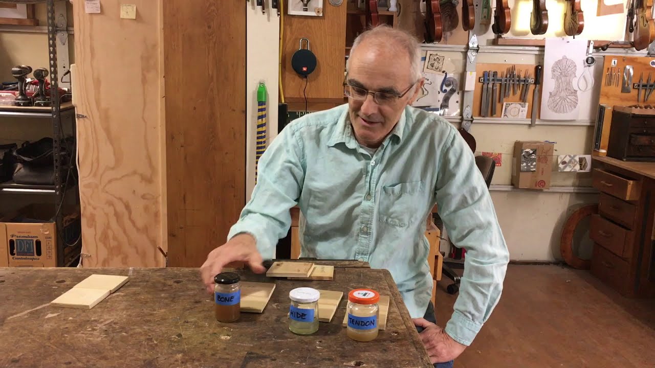 Making animal glue for violins