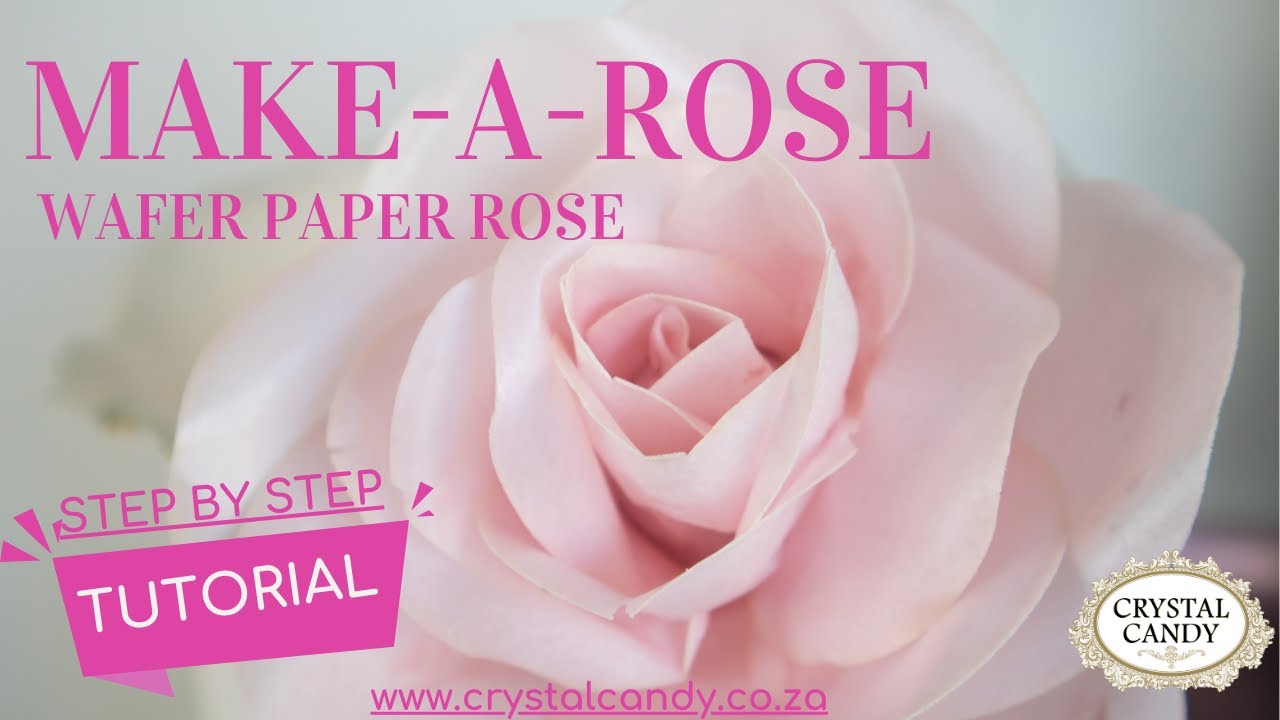 Make a Wafer Paper Rose step by step tutorial | easy | no conditioning required |