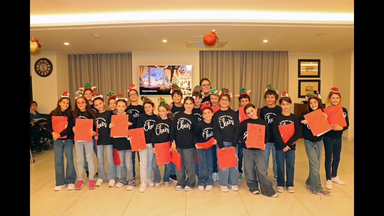 Christmas caroling at the Imperial, Sliema, Malta.