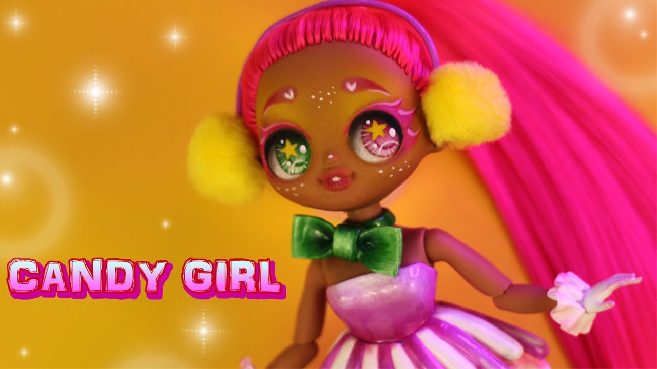 Doll Repaint Holiday CANDY GIRL | coLOLboration | LOL OMG custom
