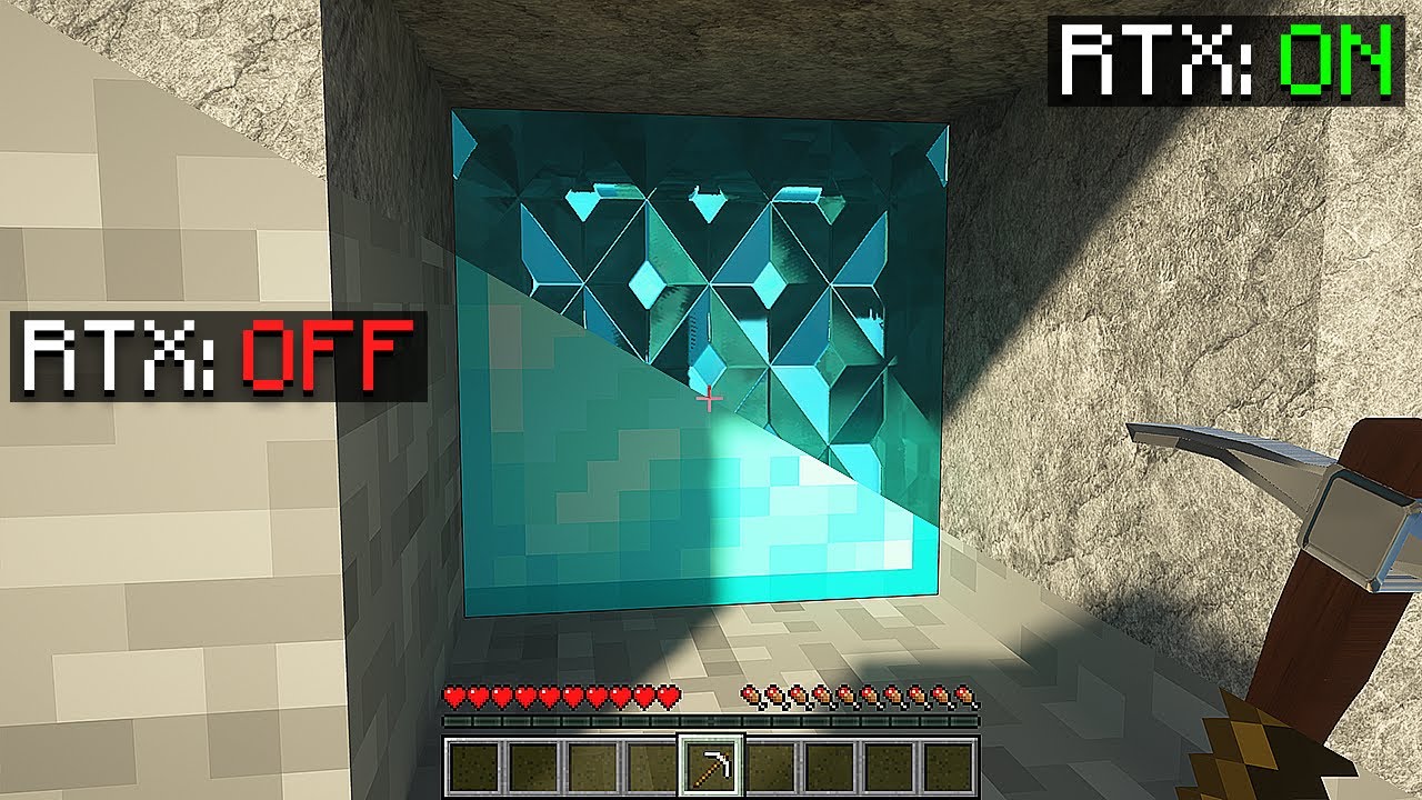 RTX ON vs RTX OFF in minecraft