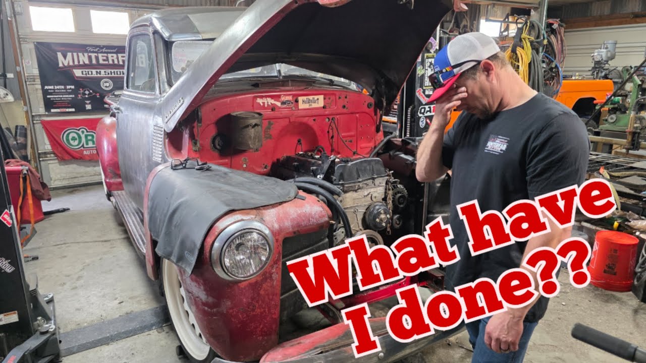 4200 in a 50 chevy?? What are we thinking!! #automobile #chevy #chevrolet #engine #truck 