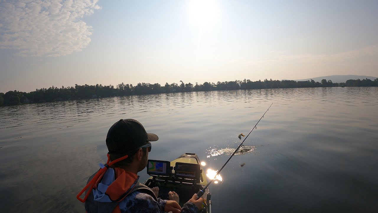 Pêche a l'achigan (Lac Brome)