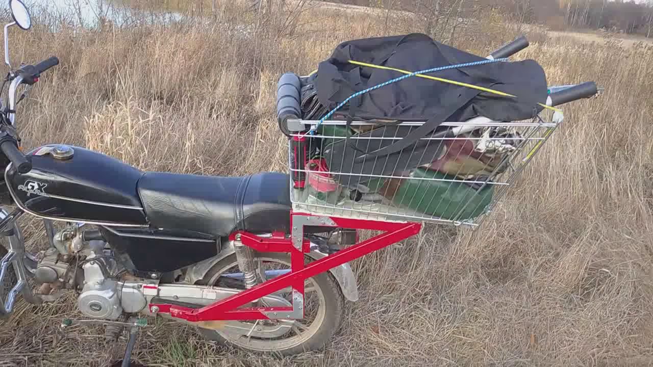 Рама на мопед под багажник и кофры.