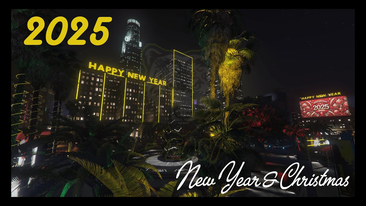 GTA V FiveM Map | Happy New Year and Merry Christmas Map | 2025 | MAP FOR FIVEM | BEAST-FIVEMODS