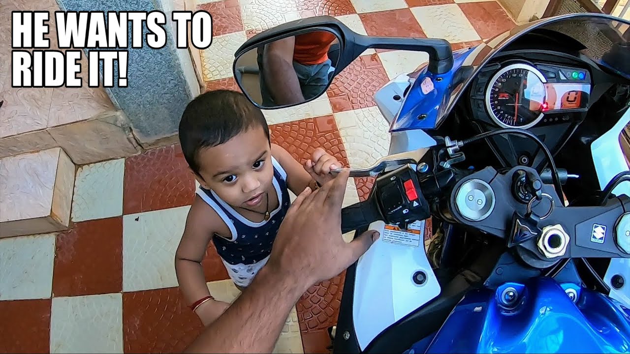 MY SON'S REACTION TO MY SUPERBIKE! | YOU GOTTA WATCH THIS😂😂