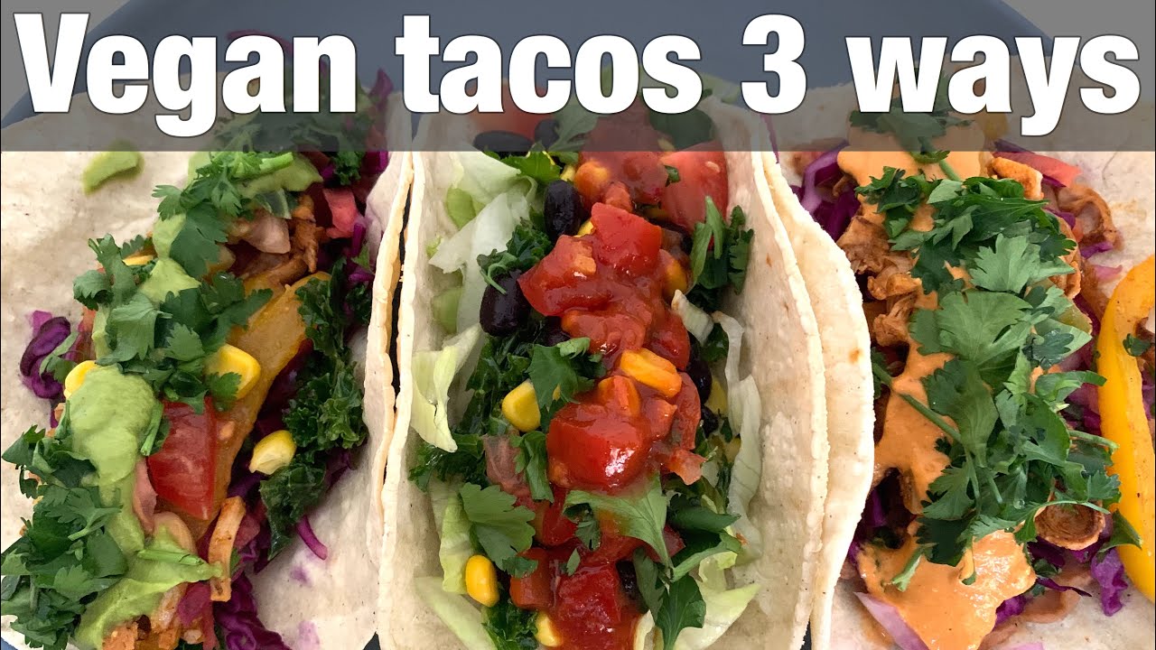 Vegan tacos 3 ways | Vegan sauces | how to make vegan tacos | Prime Vegan
