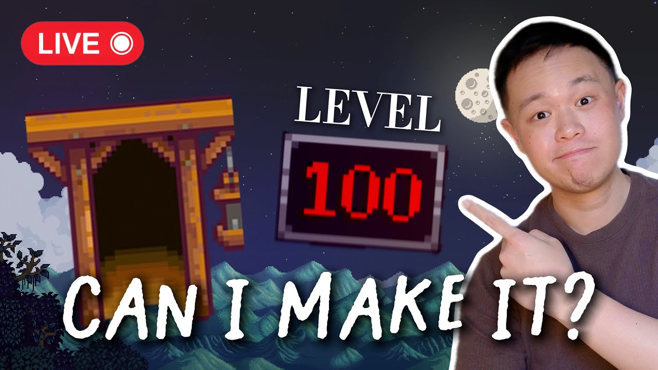 On my way to LEVEL 100 ⛏️in Stardew Valley MINES | hope I don't pass out 😵