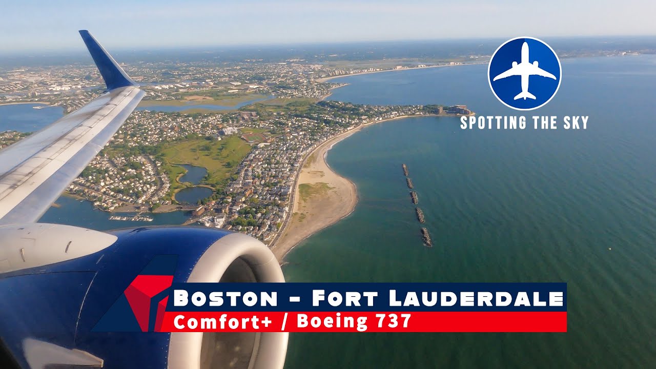 DELTA AIRLINES Boeing 737 Comfort+ | Trip report:Boston to Fort Lauderdale