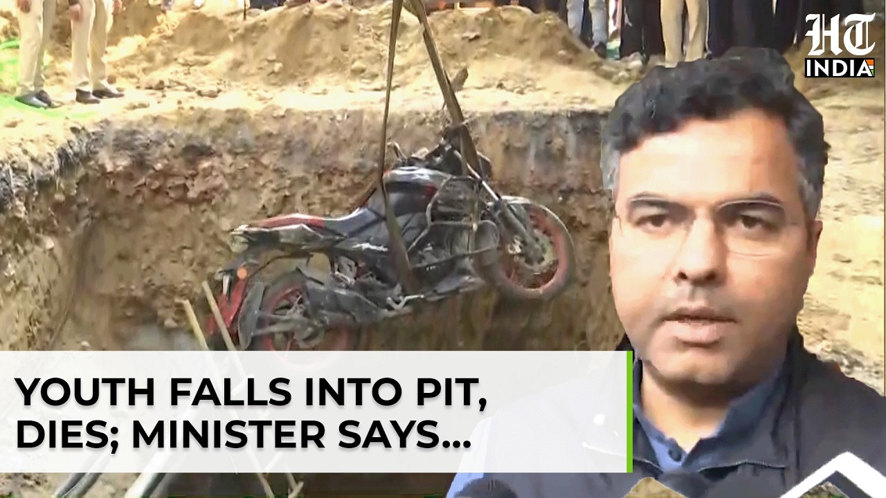 Delhi Youth’s Bike Falls Into Pit And Dies | PWD Minister Visits Spot, Promises Tough Action