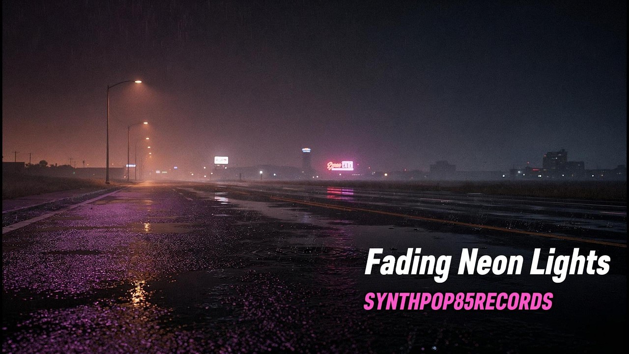 Rainy Neon Streets | 80s Synthwave Guitar Solo