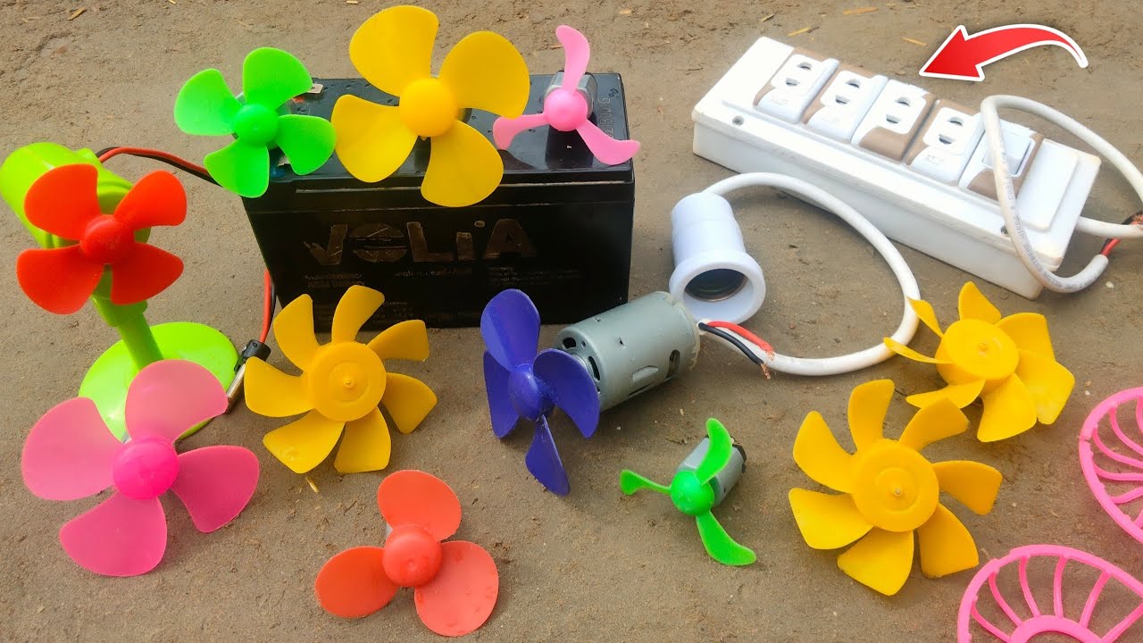 How To Make Awesame Ideas Using Dc Motor Fan With Board / @Miniinventions1 
