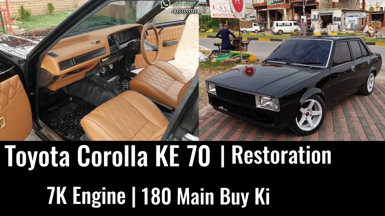 Toyota Corolla KE70 || Реставрация || Установлен двигатель 7K