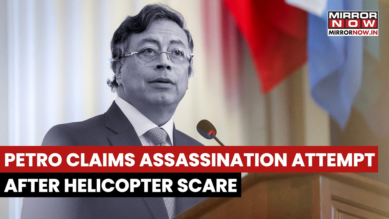 Petro Claims Assassination Attempt After Helicopter Scare, Colombian President Says... | Watch