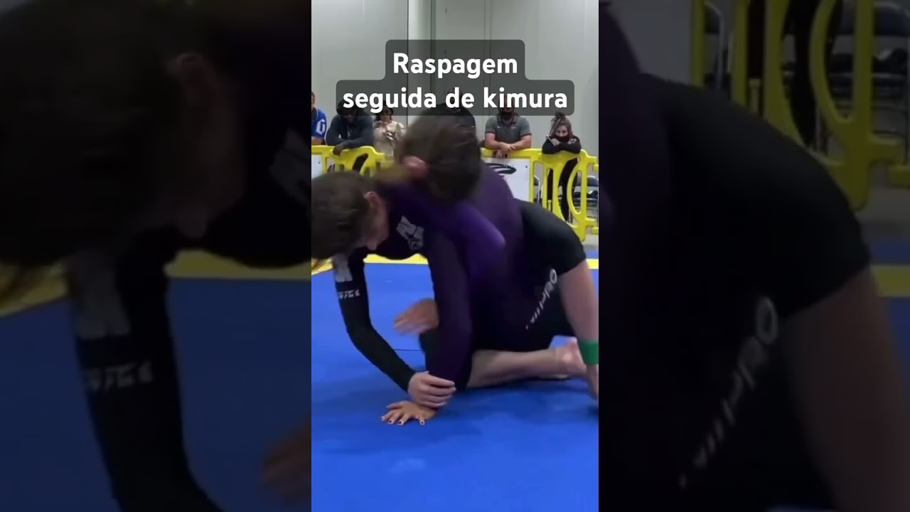 Jiu jitsu sem kimono Raspagem seguida de Kimura