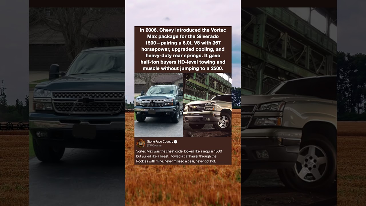 In 2006, Chevy introduced the Vortec Max package for the Silverado 1500&mdash;pairing a 6.0L V8