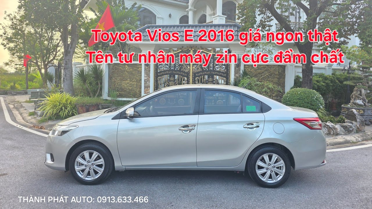 🇯🇵 ⚽️ Toyota Vios E 2016 giá ngon thật | Xe tên tư nhân biển trắng, máy zin, cực đầm chất 0913633466
