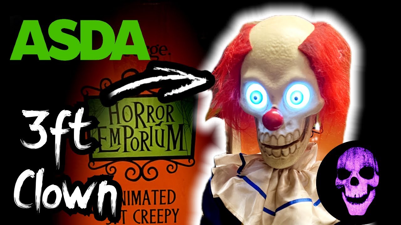 Обзор ASDA Halloween 2025 3FT CREEPY CLOWN! 🤡
