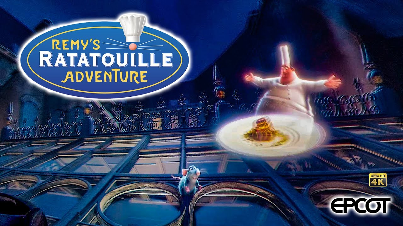 Remy's Ratatouille Adventure On Ride Low Light 4K POV with Queue EPCOT Walt Disney World 2024 03 02