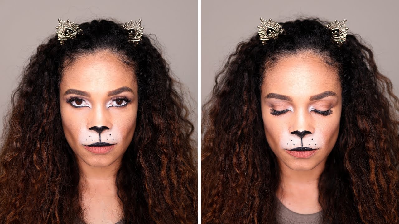 Makeup Tutorial: Easy Lion Halloween Makeup Look
