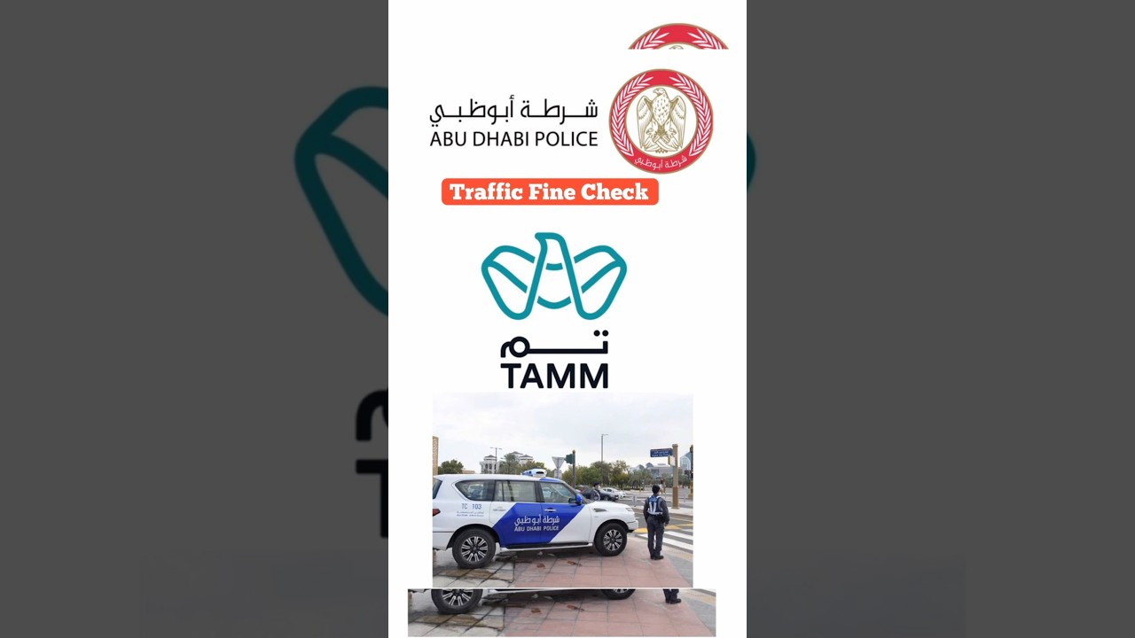 Check Abu Dhabi traffic fines in the Tamm app