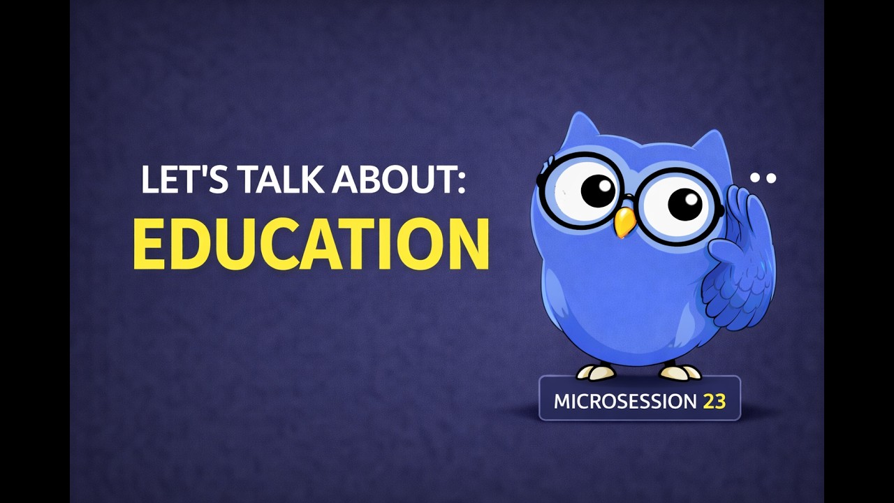 Why Is Education Important? | Microsession #023 (A1 Speaking)