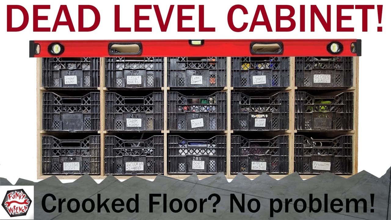 Dead level cabinets on an uneven floor BACKWALL REORG. PT. 2