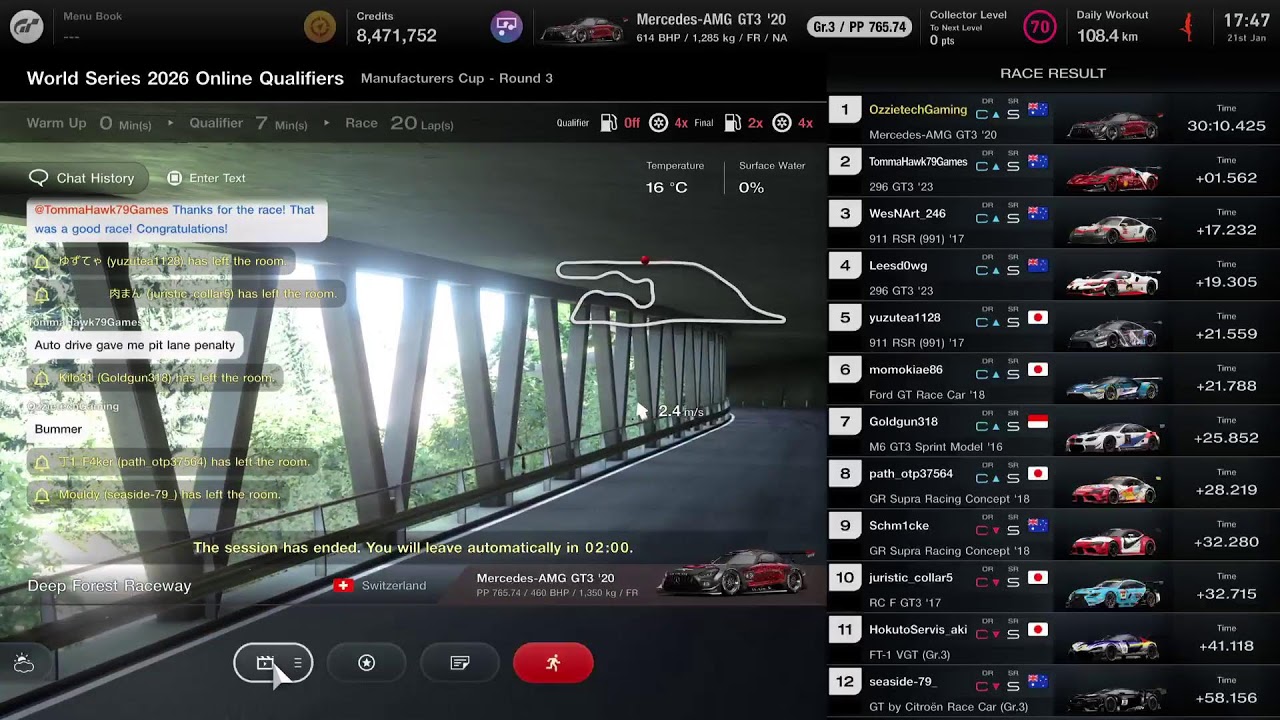 Gt7 GTWS Manufacturer Cup Round 3 2026 vr2 No Voice