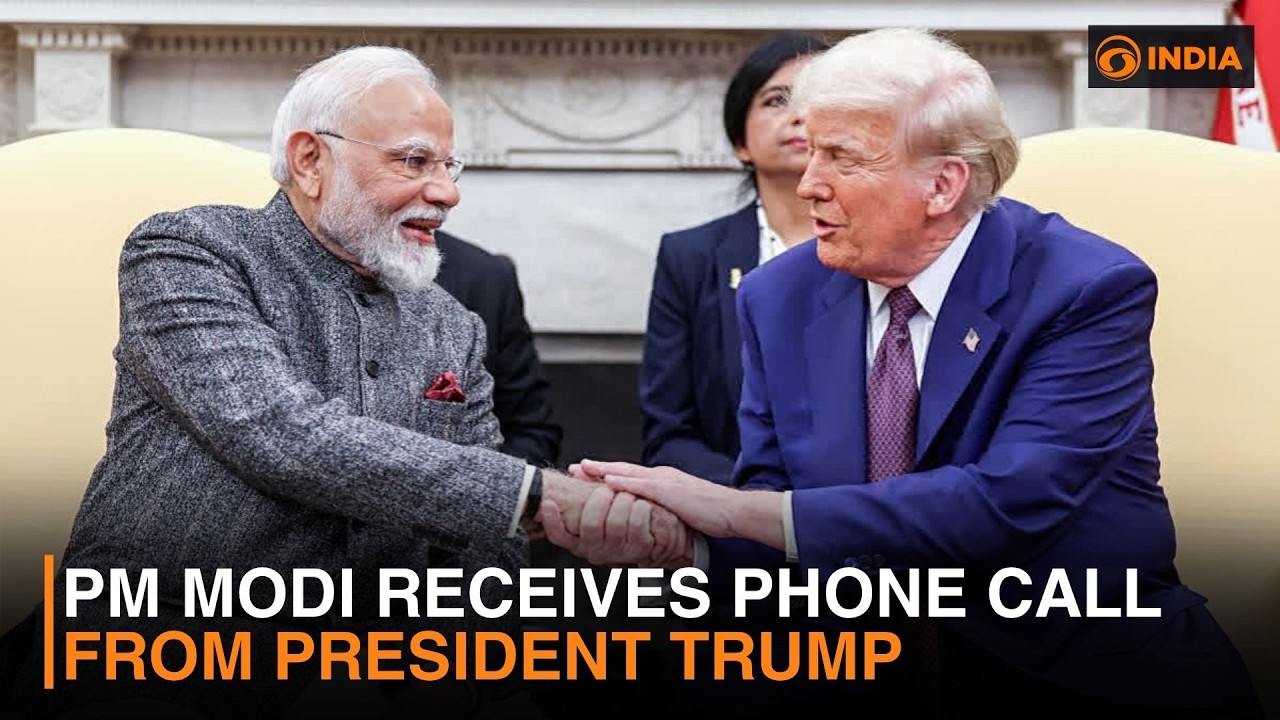 Премьер-министр Моди получил телефонный звонок от президента Трампа | DD India