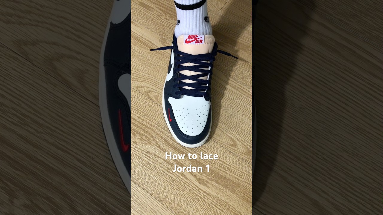 How to lace Nike Air Jordan 1 Low
