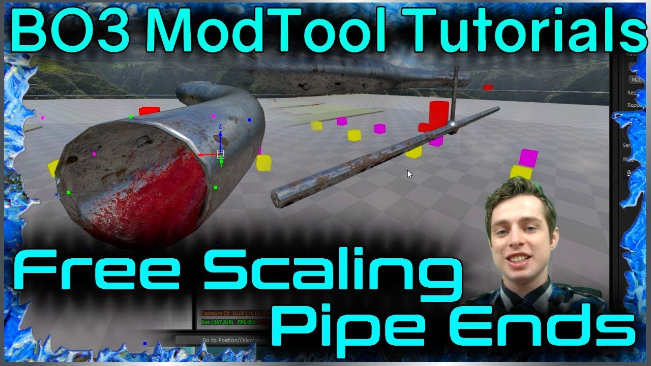 What is Free Scaling? Tutorial to Make Custom Pipes in Radiant Call of Duty Black Ops 3 Mod Tools