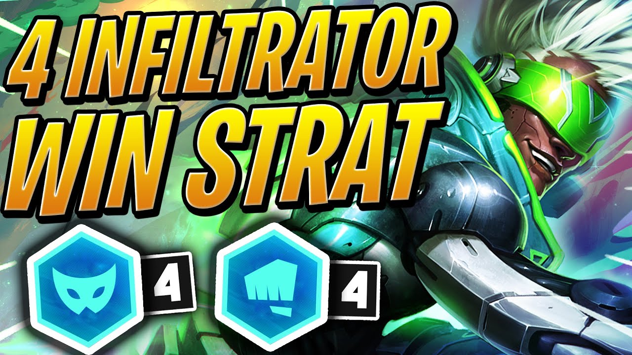 TAKING THEM FROM BEHIND - 4 Infiltrator Team! | TFT Set 3 | Teamfight Tactics Galaxies  | LoL