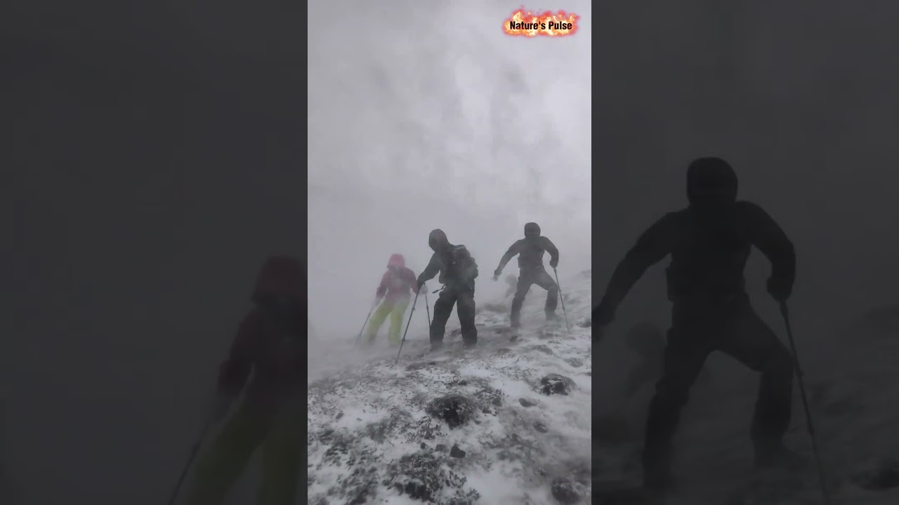 Heavy snow, thin air, and hurricane winds: The ultimate test 💪🏔️ #mountaineering