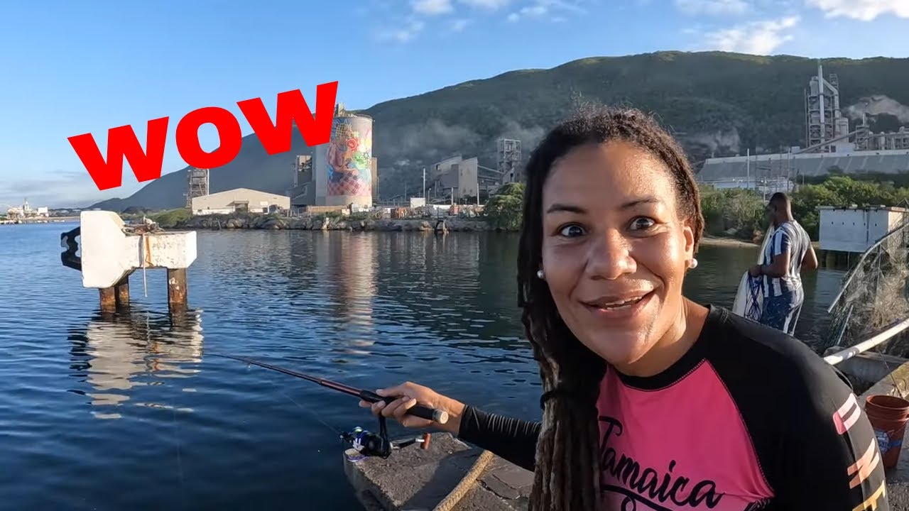 BIG JACK FISH CATCH IN KINGSTON ( catch & cook)