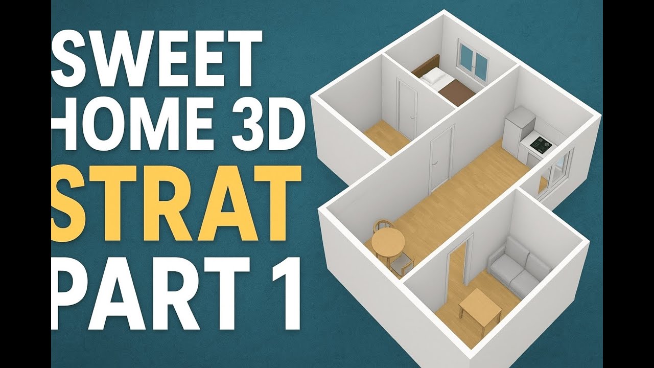 Sweet Home 3D Tutorial for Beginners | Start Your First House Design (Part 1)